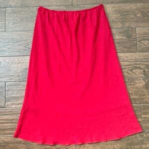 All Red maxi skirt